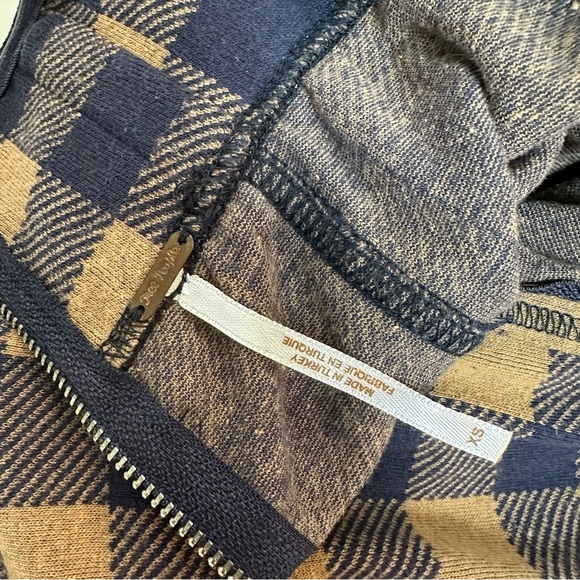 Free People Hold Me Tight Jumpsuit Indigo Combo Gingham Belted Wide Leg Size XS - Picture 10 of 10